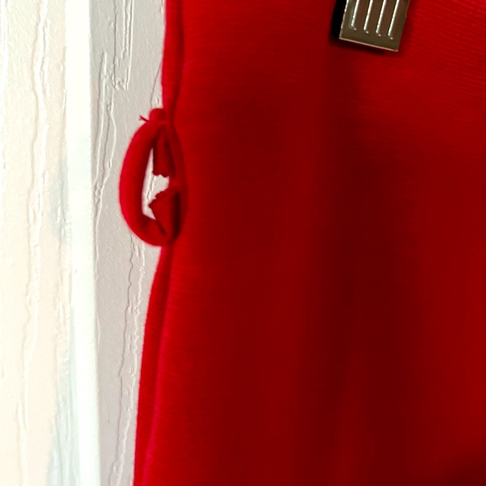 Xhilaration Women’s Red Pencil Skirt with Belt Loop Size Large - Picture 5 of 7